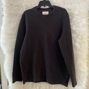 Sol Angeles Men’s Long Sleeve Ribbed Quilted Texture Crewneck Pullover. Size XL